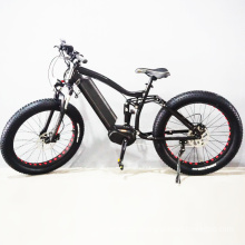 26 Inch Full Suspension E Bike/ OEM Electric Fat Bike Big Tire/ Factory Sale Electric Bike
